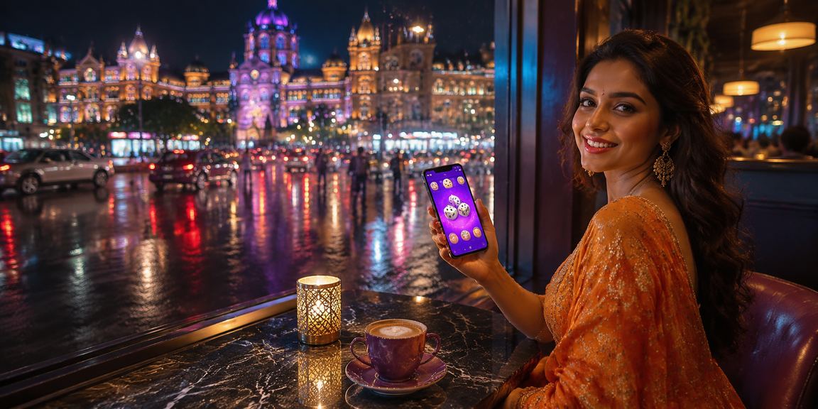 Mumbai dice game neon lights representing online gaming buzz
